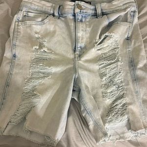 High Rise Bermuda Shorts